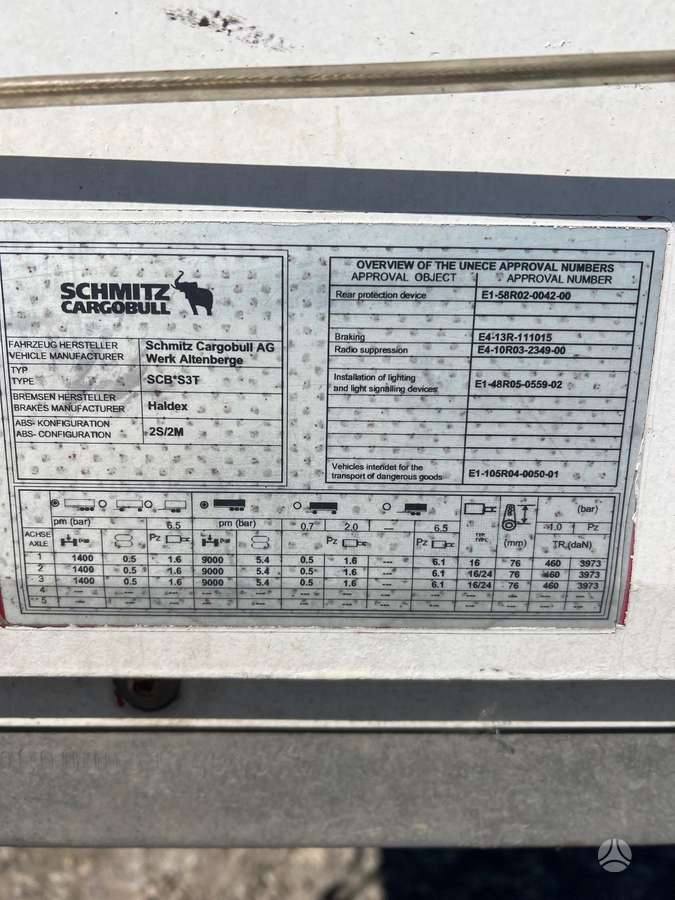 Schmitz Cargobull, пологовые / тентовые