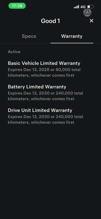 Tesla Model S, 100 кВт·ч, Седан