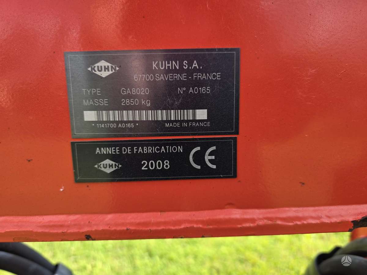 Kuhn GA8020, грабли