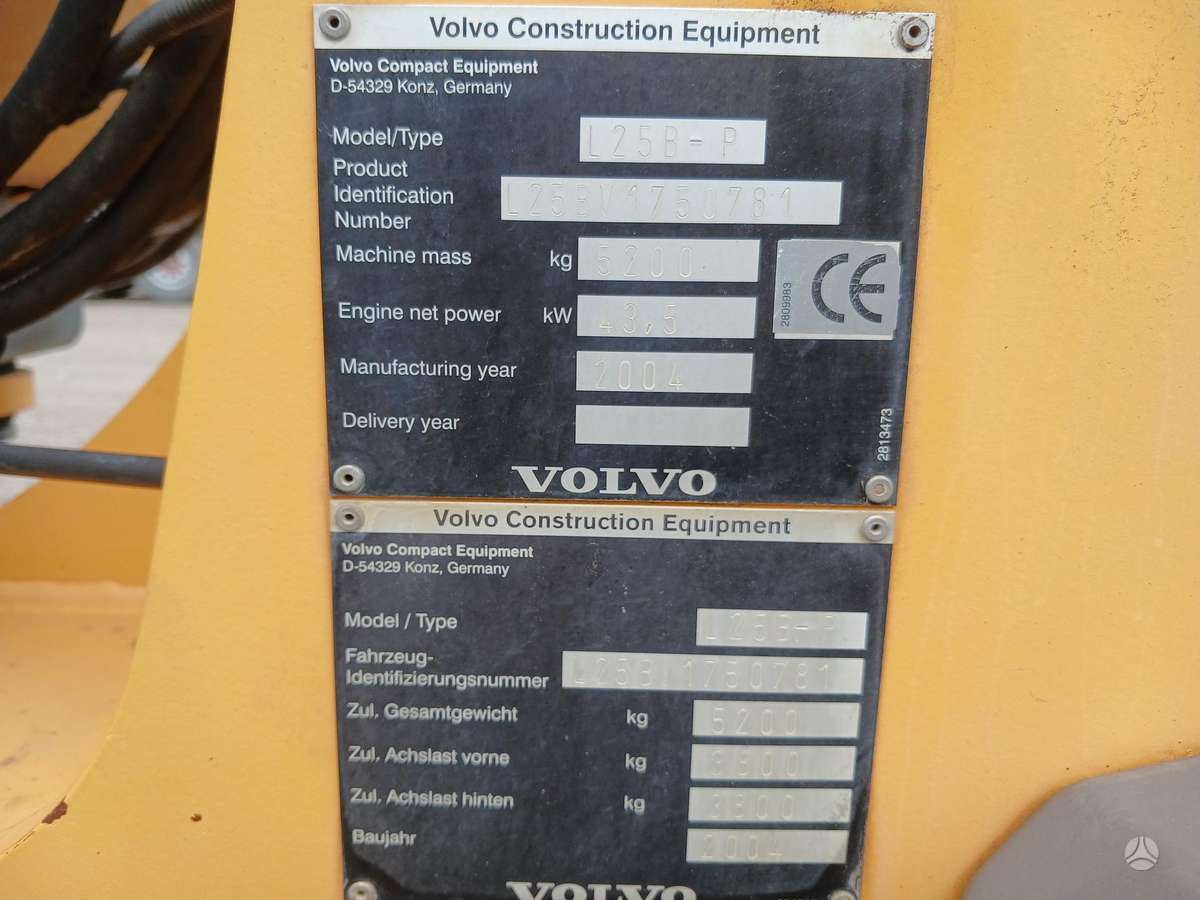 Volvo L25B, frontal loader