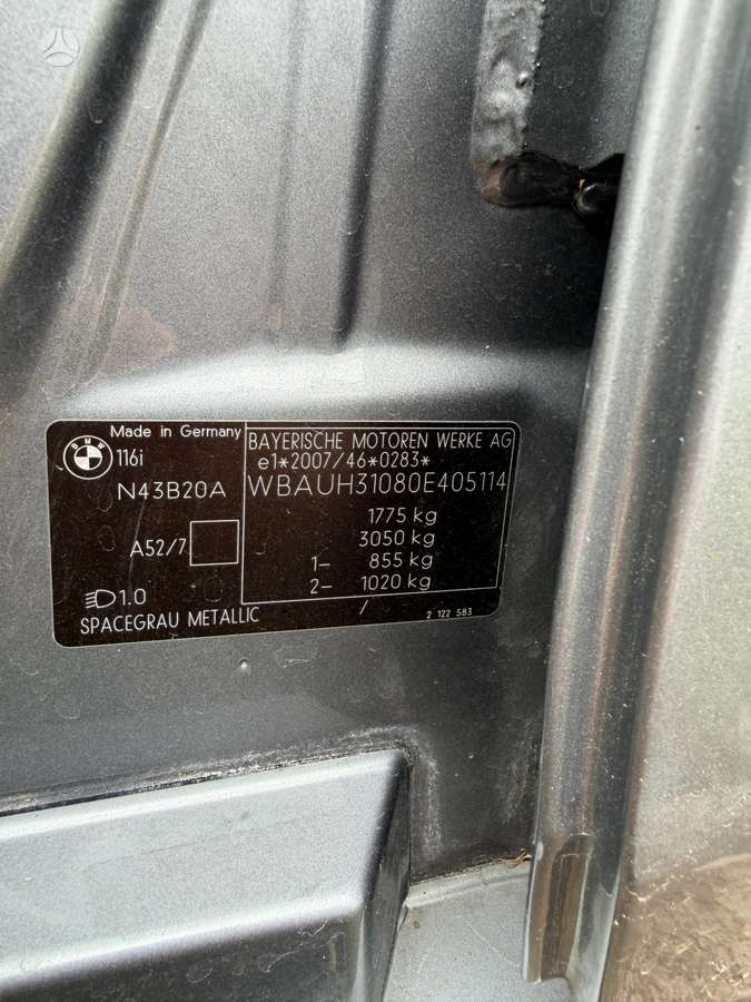 BMW 118, 2.0 l., hatchback