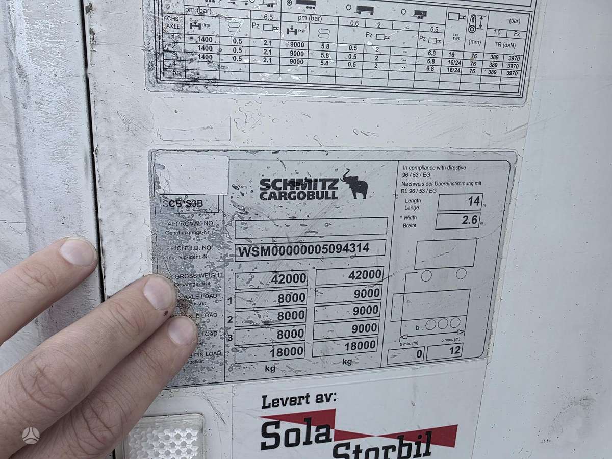 Schmitz SKO24 Multitemp/Doppelstock, šaldytuvai