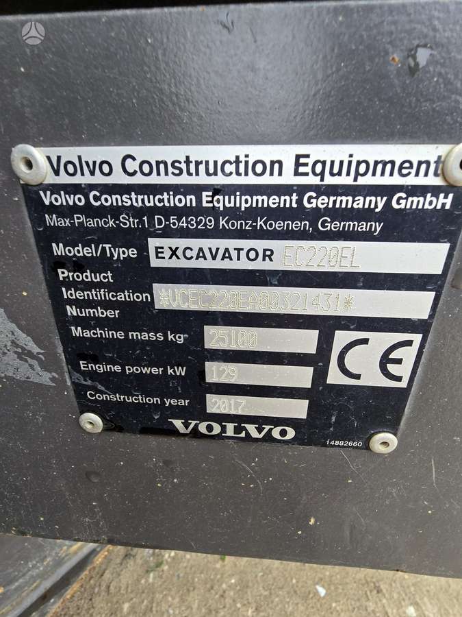 Volvo EC220EL.GPS, ekskavatori