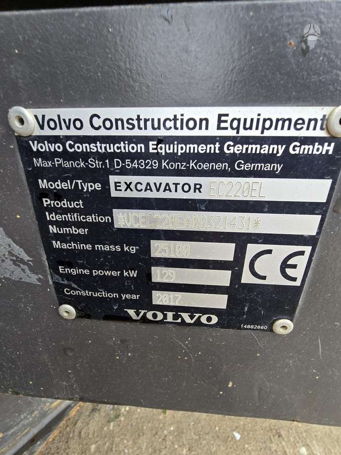 Volvo EC220EL.GPS, экскаваторы