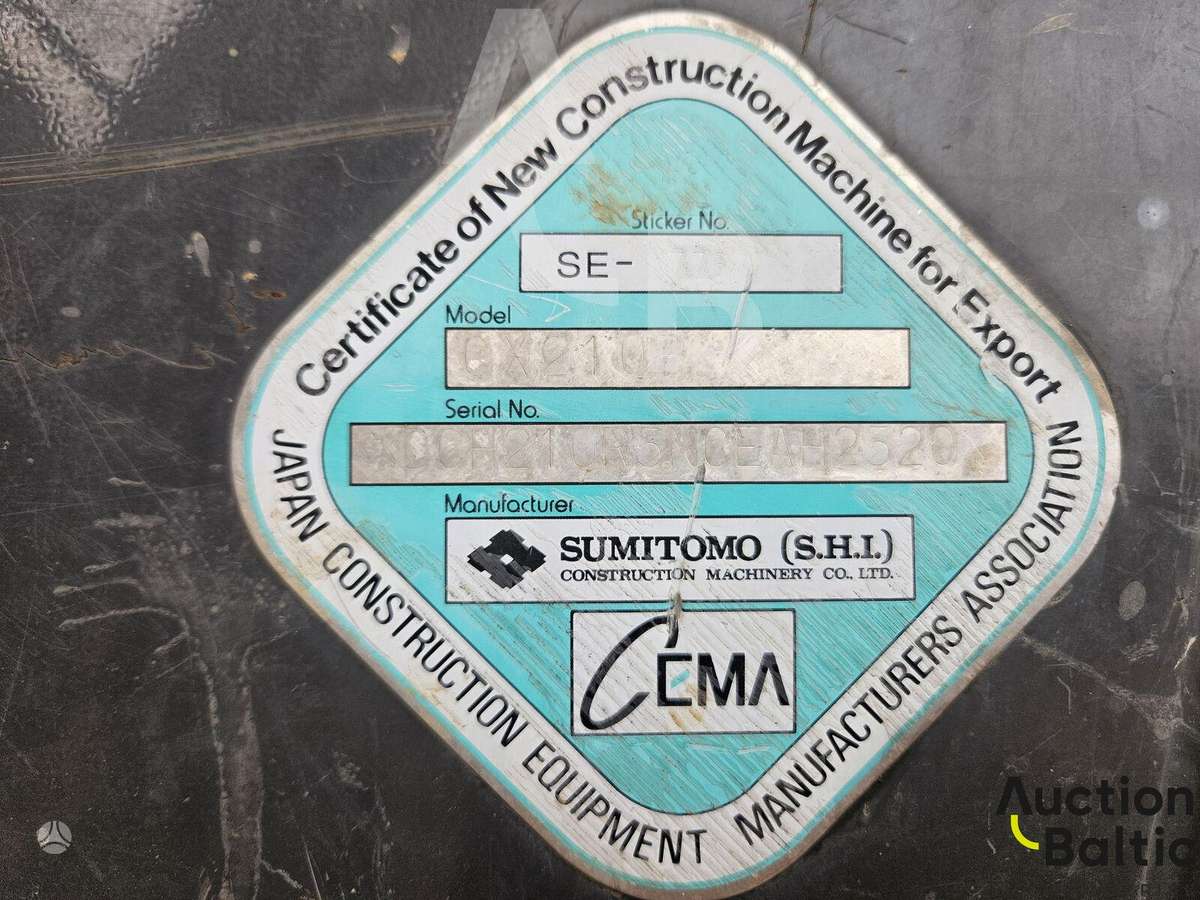 Case CX 210 B, ekskavatori