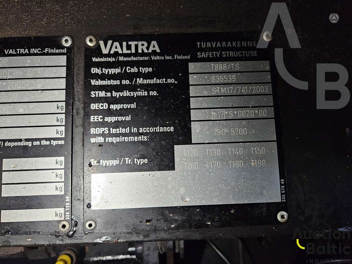 Valtra T190, тракторы
