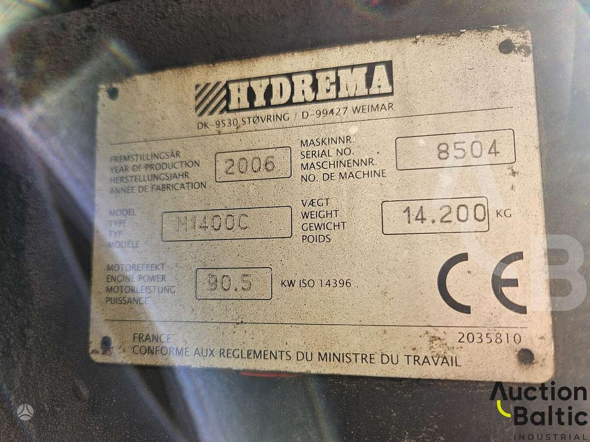Hydrema M 1400 C, экскаваторы