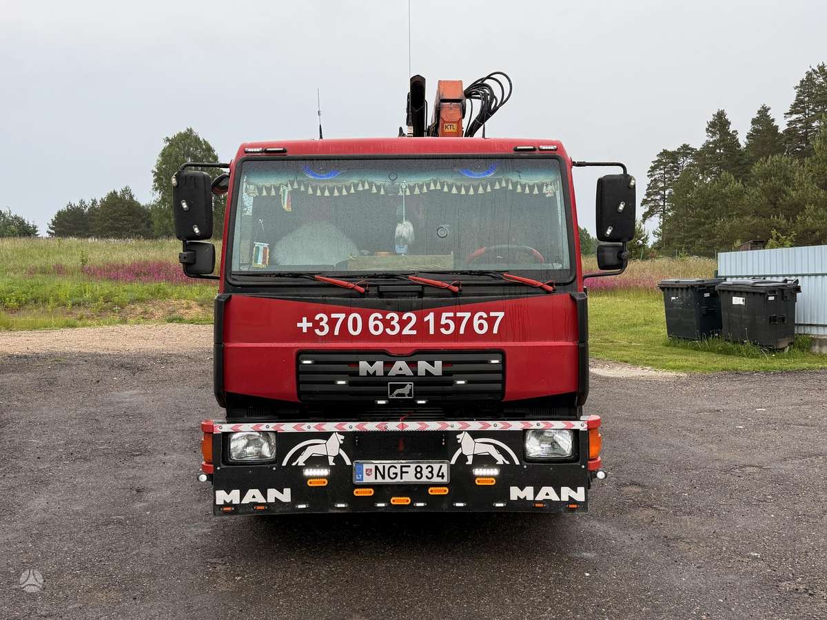MAN L2000, самосвалы с краном