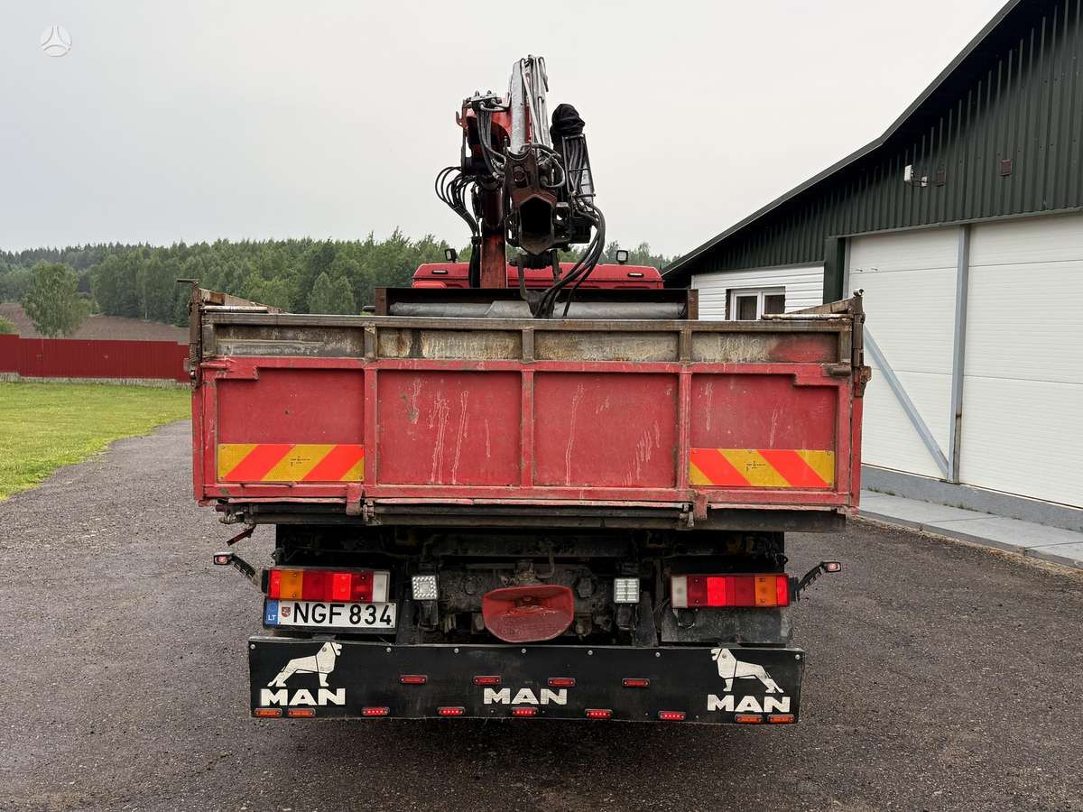 MAN L2000, самосвалы с краном