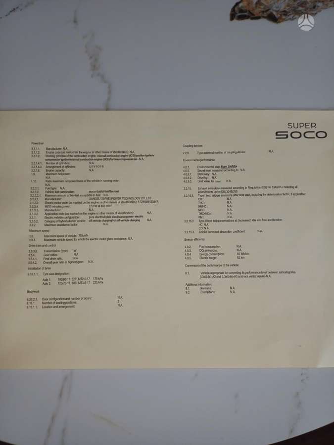 Super Soco/Vmoto TS, street / classic