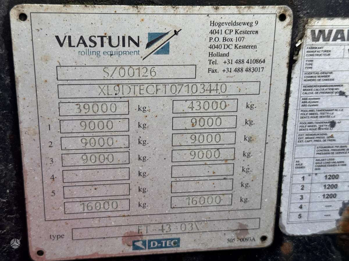 D-TEC FT-43-03V, konteineru