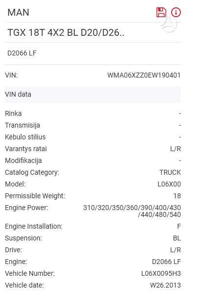 MAN TGX 18.440, тягачи