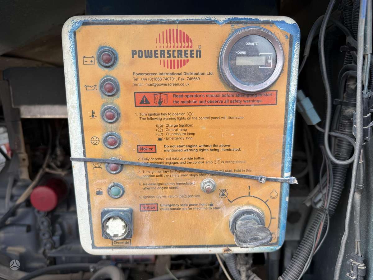 Power screen Chieftain 600, cкрининги