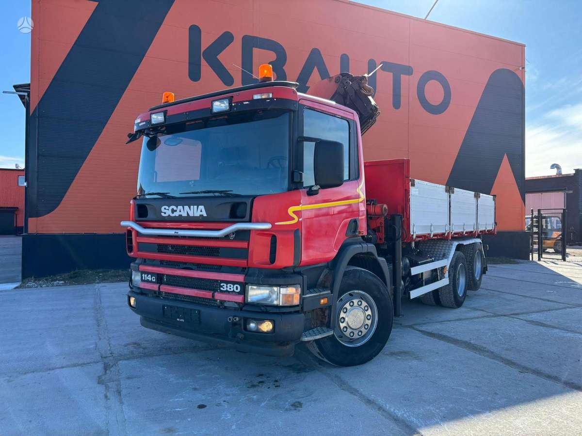 Scania P 114 6x2, dumpers with crane