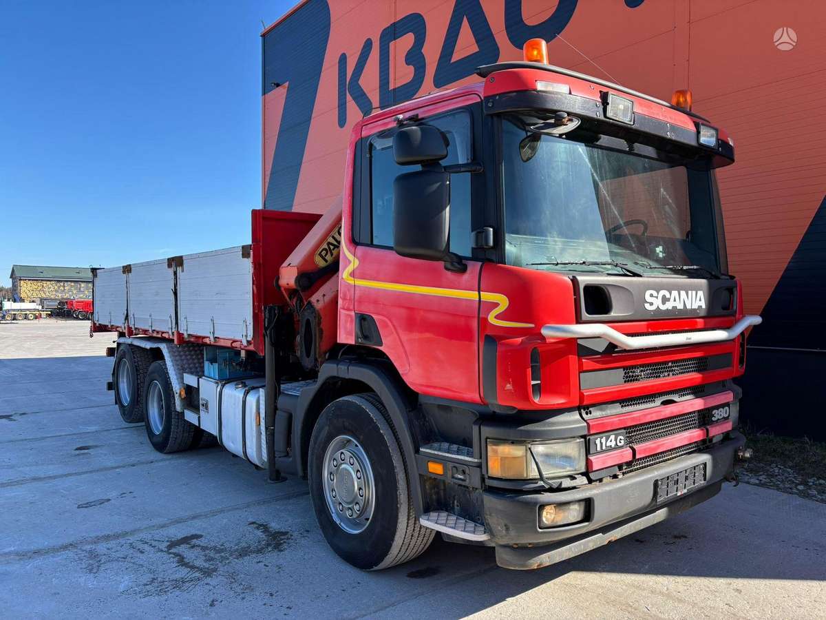 Scania P 114 6x2, dumpers with crane