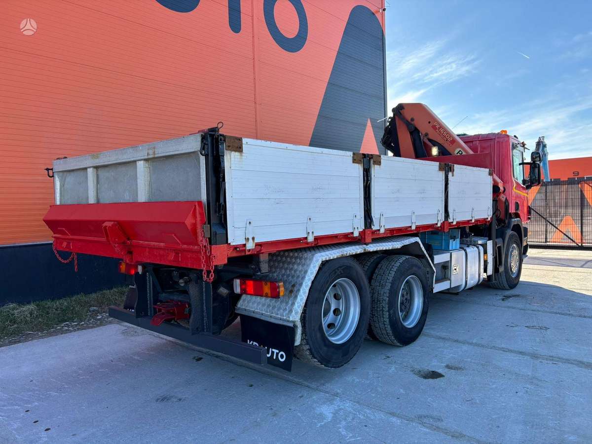 Scania P 114 6x2, dumpers with crane