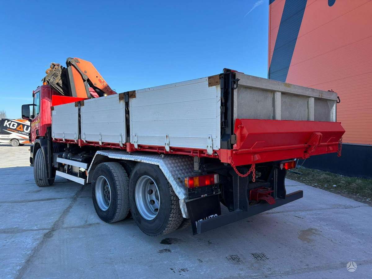 Scania P 114 6x2, dumpers with crane