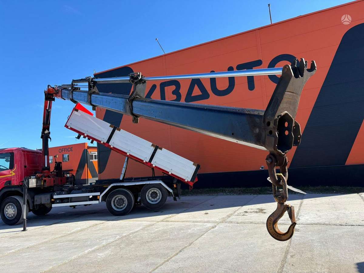Scania P 114 6x2, dumpers with crane