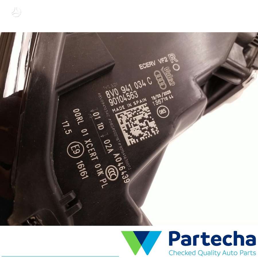 Audi A3, 8V0941033C, lights