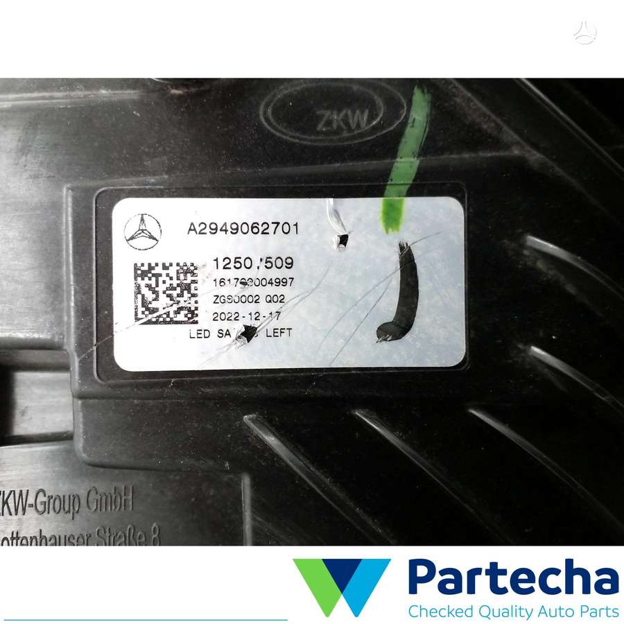 Mercedes-Benz EQE, A2949062701, lights
