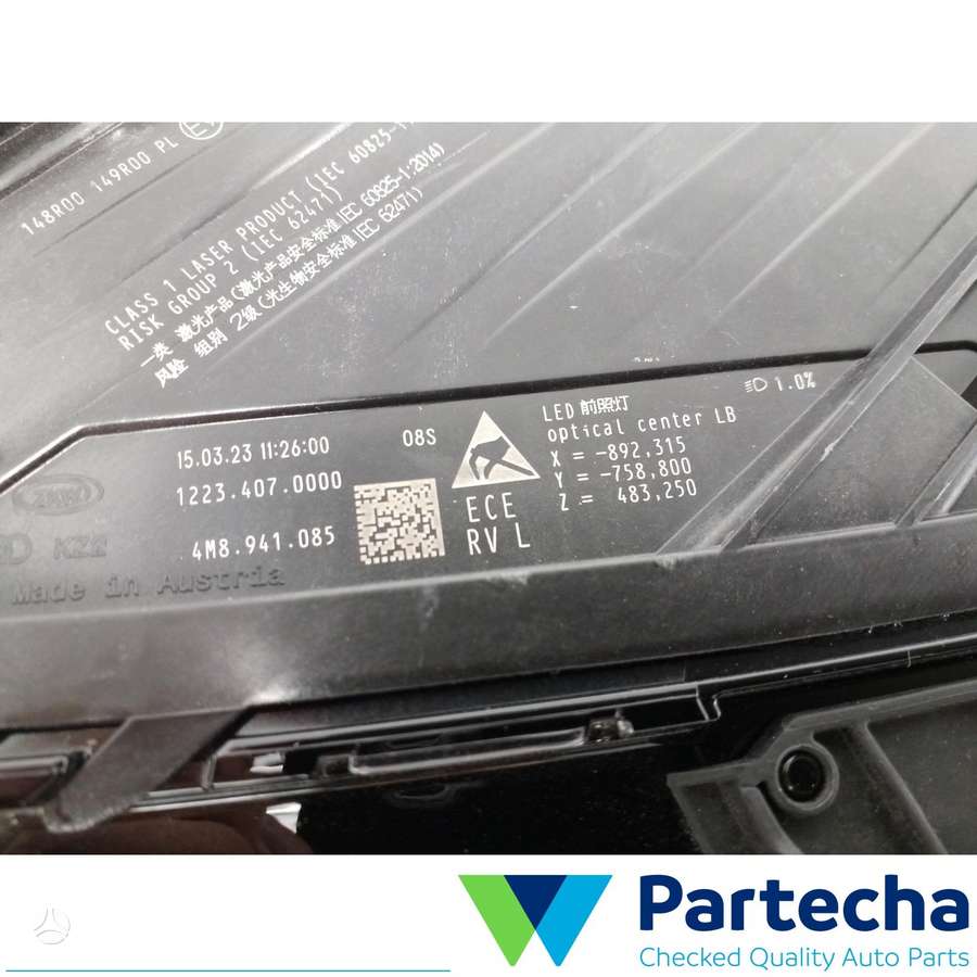 Audi Q8, 4M8941085, lights