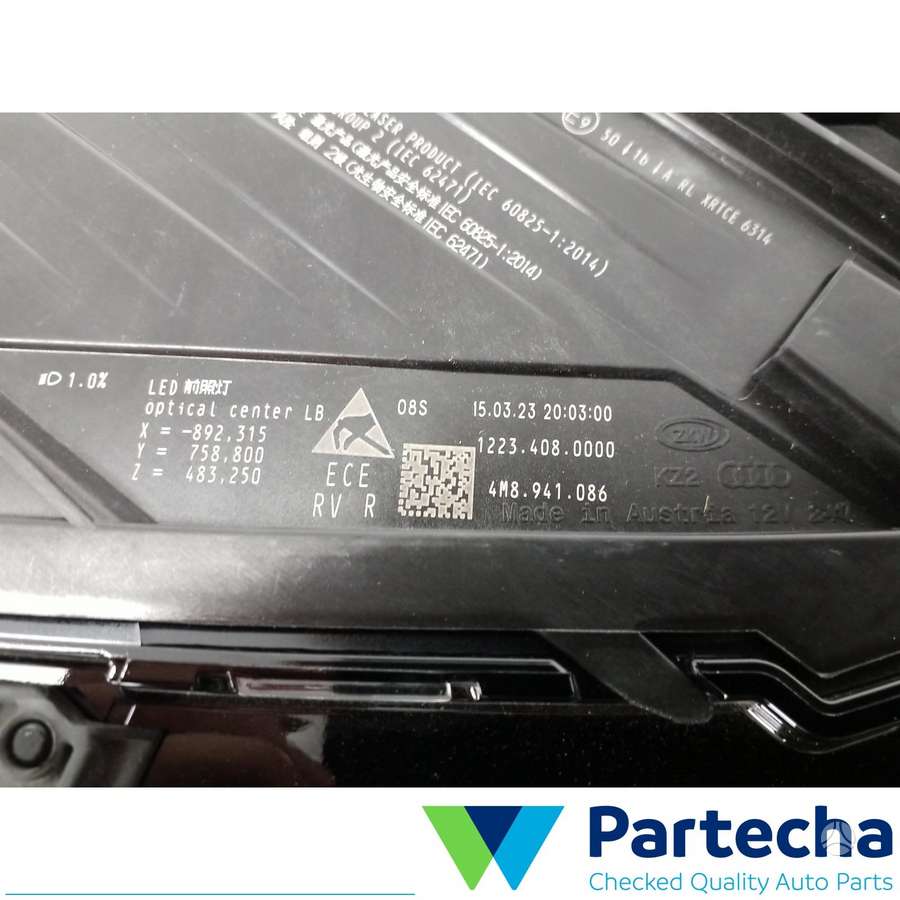 Audi Q8, 4M8941085, lights
