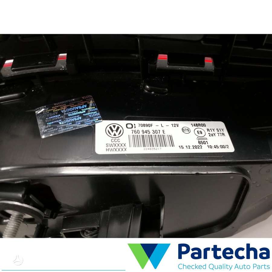 Volkswagen Touareg, 760945307E, lights