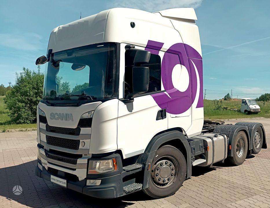 Scania R450 6x2 +  2 syst hydro, single sleeper