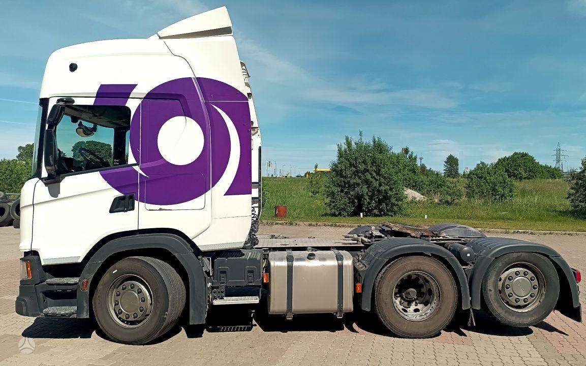 Scania R450 6x2 +  2 syst hydro, single sleeper
