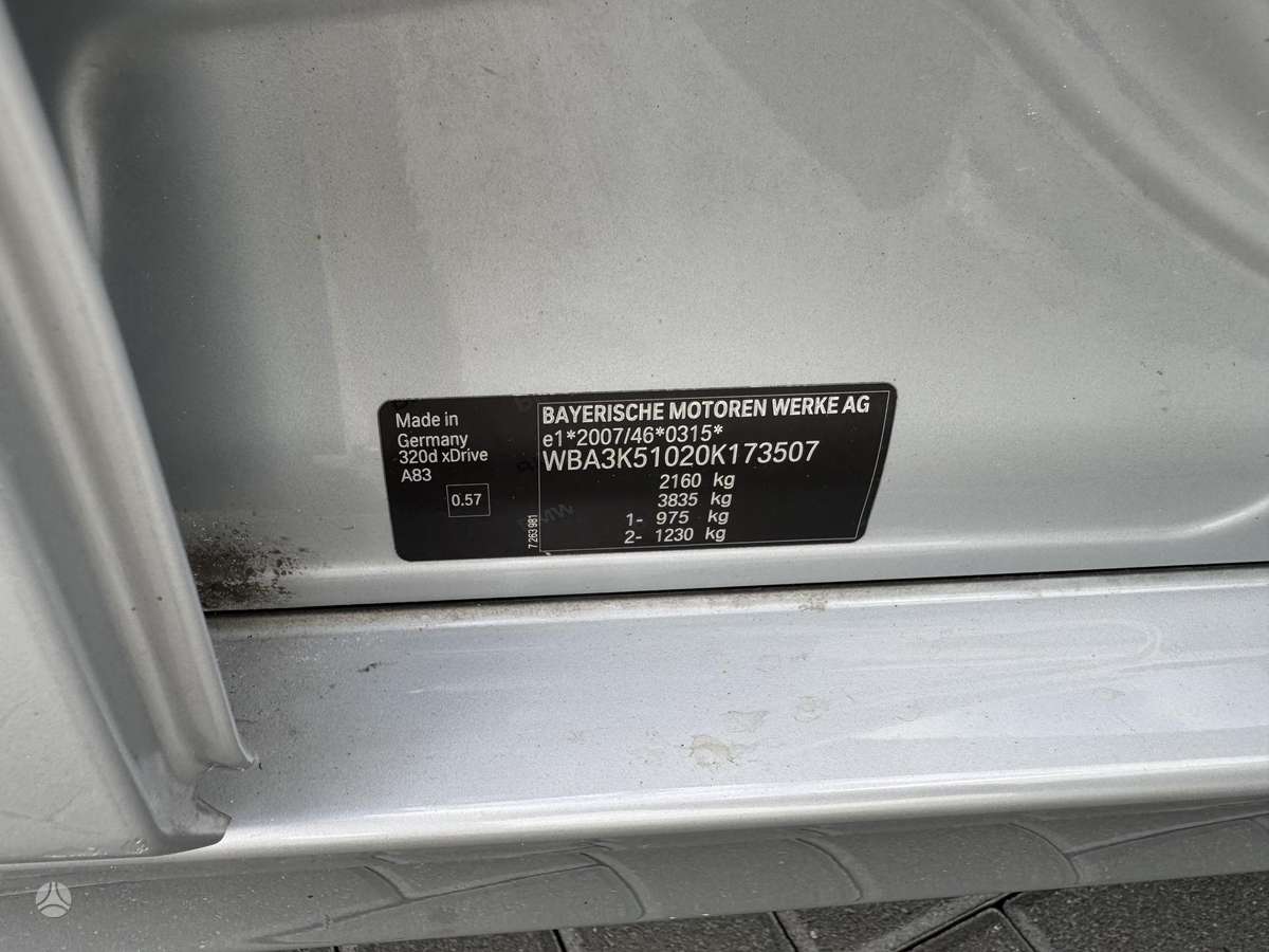 BMW 320, 2.0 l., universalas