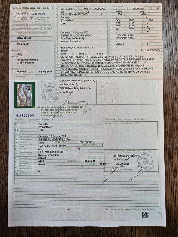 Chevrolet Corvette, Кабриолет