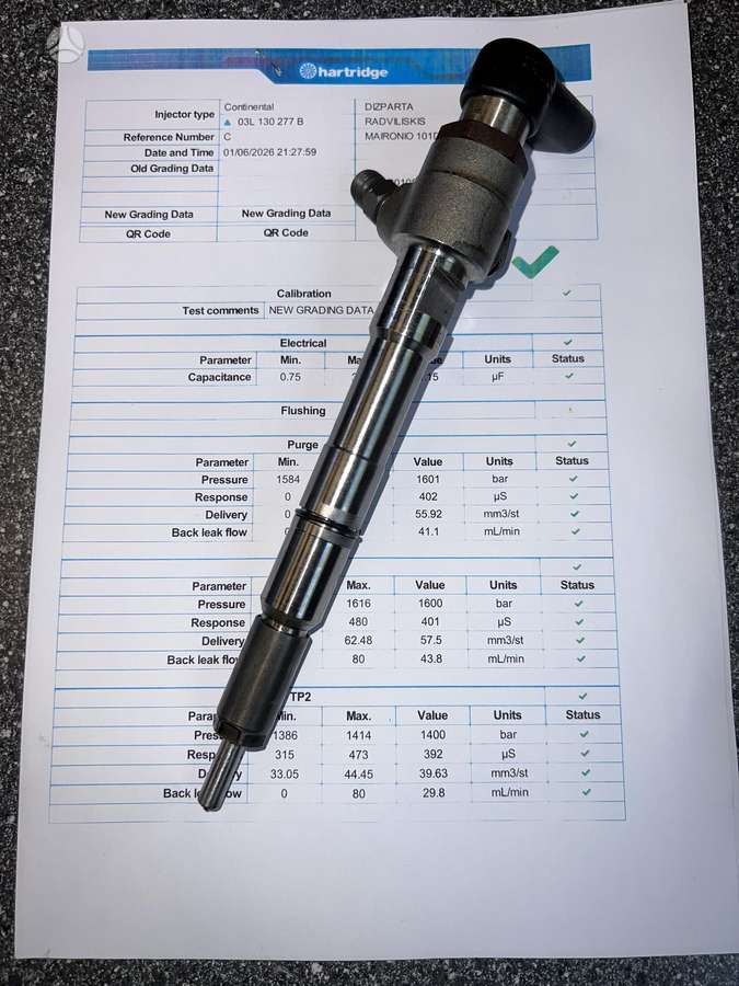 Skoda Rapid, 03L130277B, injection system