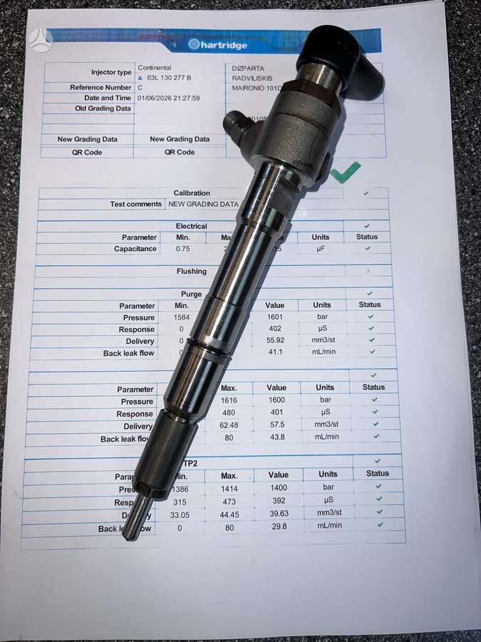 Skoda Roomster, 03L130277B, injection system
