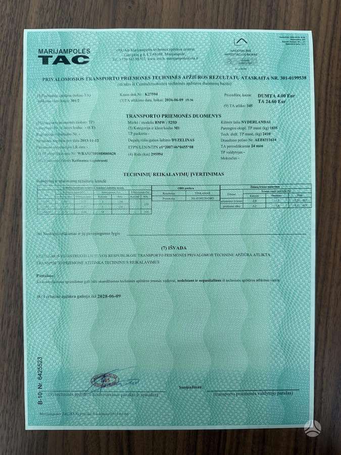 BMW 520, 2.0 l., universalas