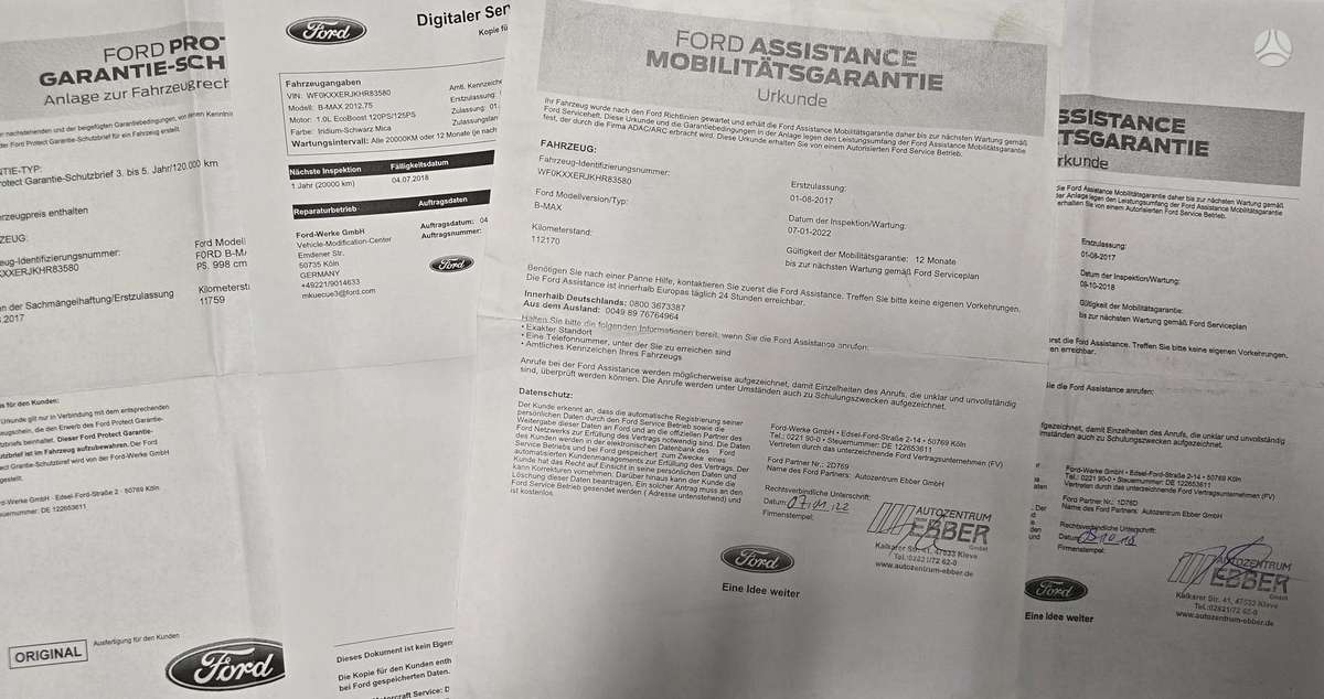 Ford B-MAX, 1.0 l., mpv / minivan