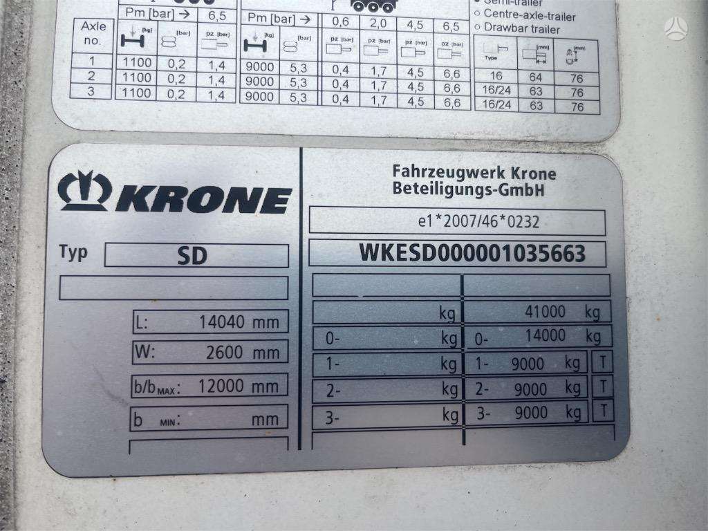 Krone Cool Liner Duoplex Steel, refrigerated