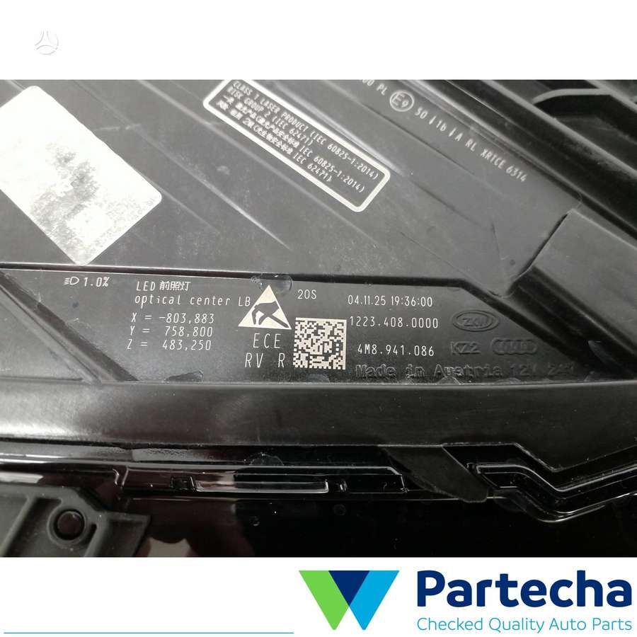 Audi Q8, 4M8941086, lights