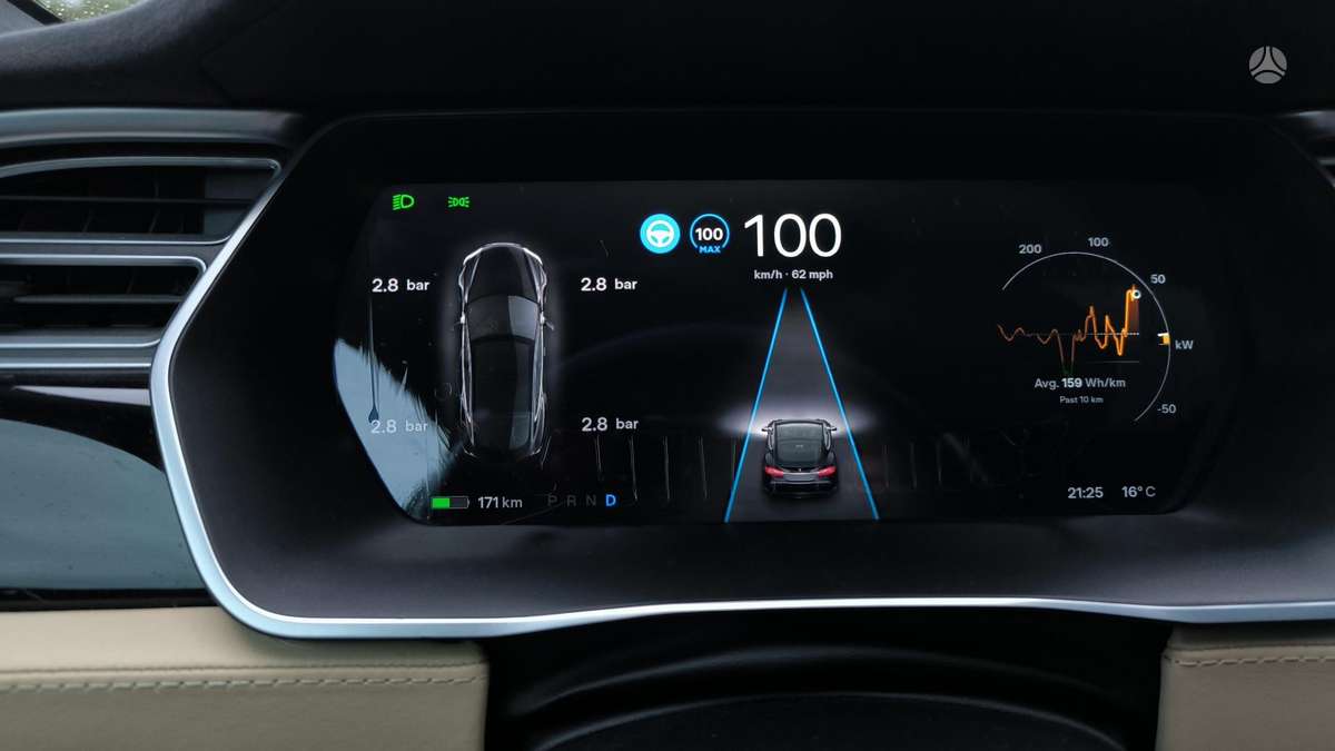 Tesla Model S, 70 kWh, hečbekas