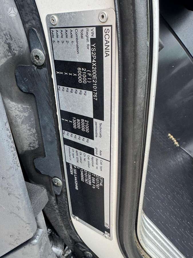 Scania ‏p320, važiuoklės