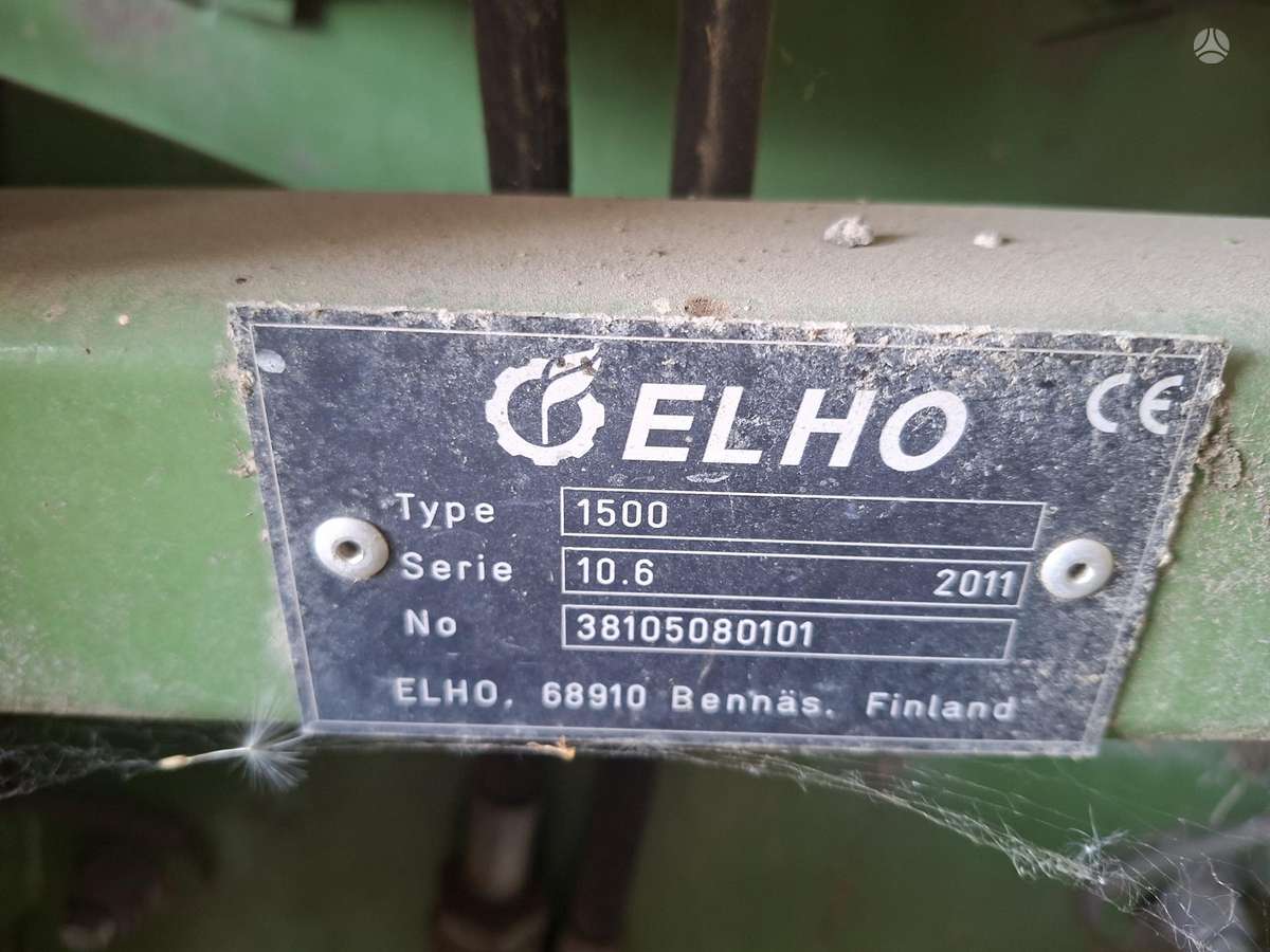Elho 1500, pašarų ruošimo technika