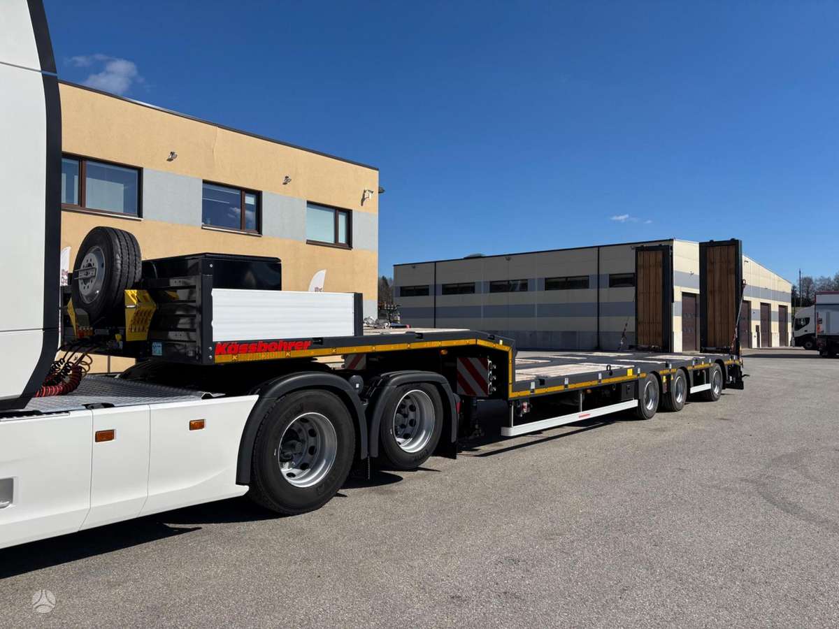 Kässbohrer Lowbed LB3E + STEERING + LIFTING AXLE, kita