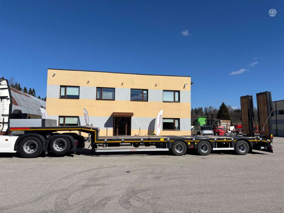 Kässbohrer Lowbed LB3E + STEERING + LIFTING AXLE, cits