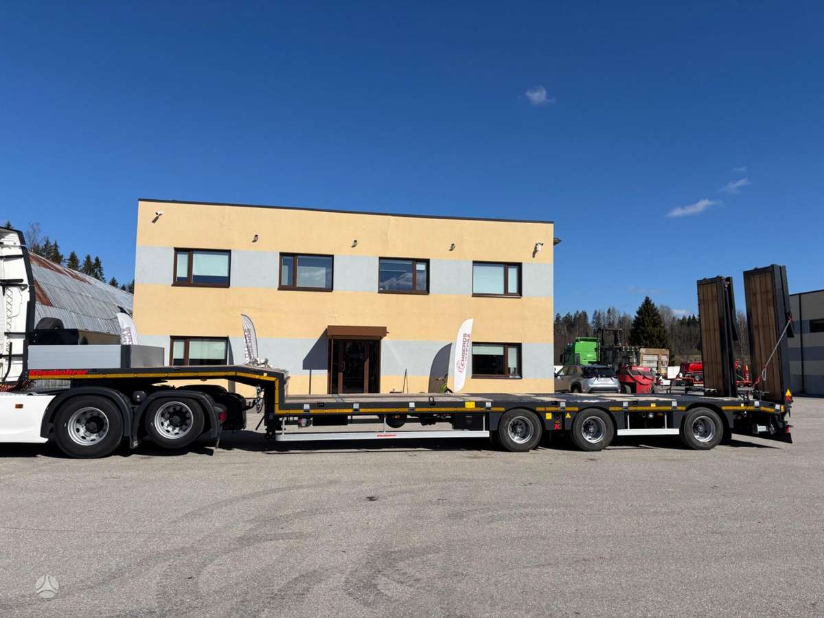 Kässbohrer Lowbed LB3E + STEERING + LIFTING AXLE, kita