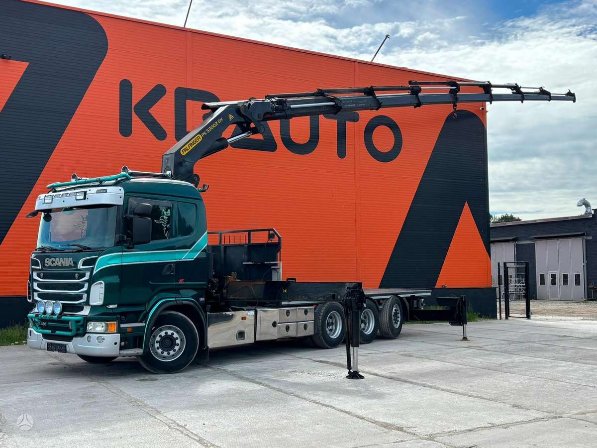 Scania R 480 8x4*4, с краном