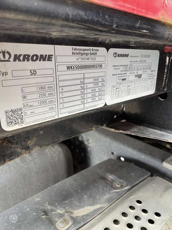 Krone SD, curtain / tarpaulin