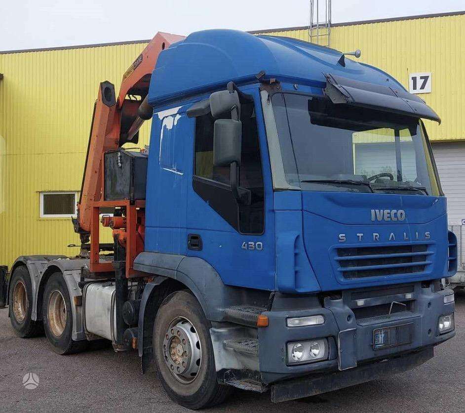 Iveco STRALIS 430 + PALFINGER PK32080, single sleeper