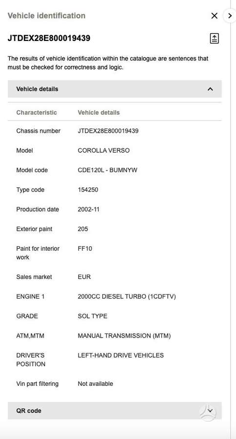 Toyota Corolla Verso, 1CDFTV
