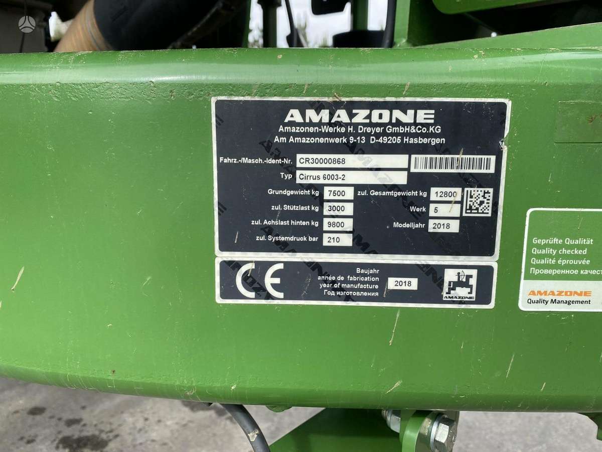 Amazone Cirrus 6003-2, seeders, planters
