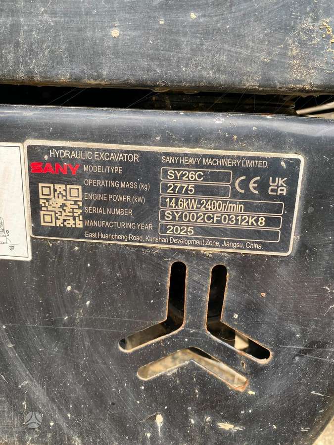 SANY SY26C, mini excavator