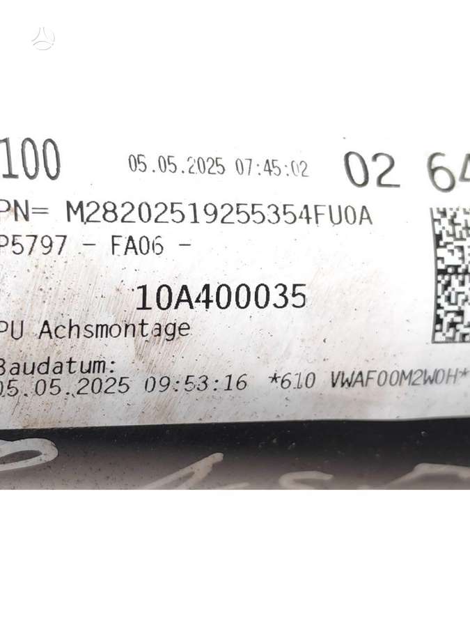 Volkswagen ID.3, 10A400035, stebulės
